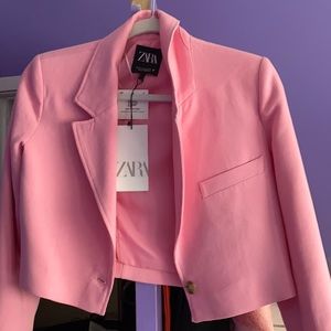 Zara pink blazer